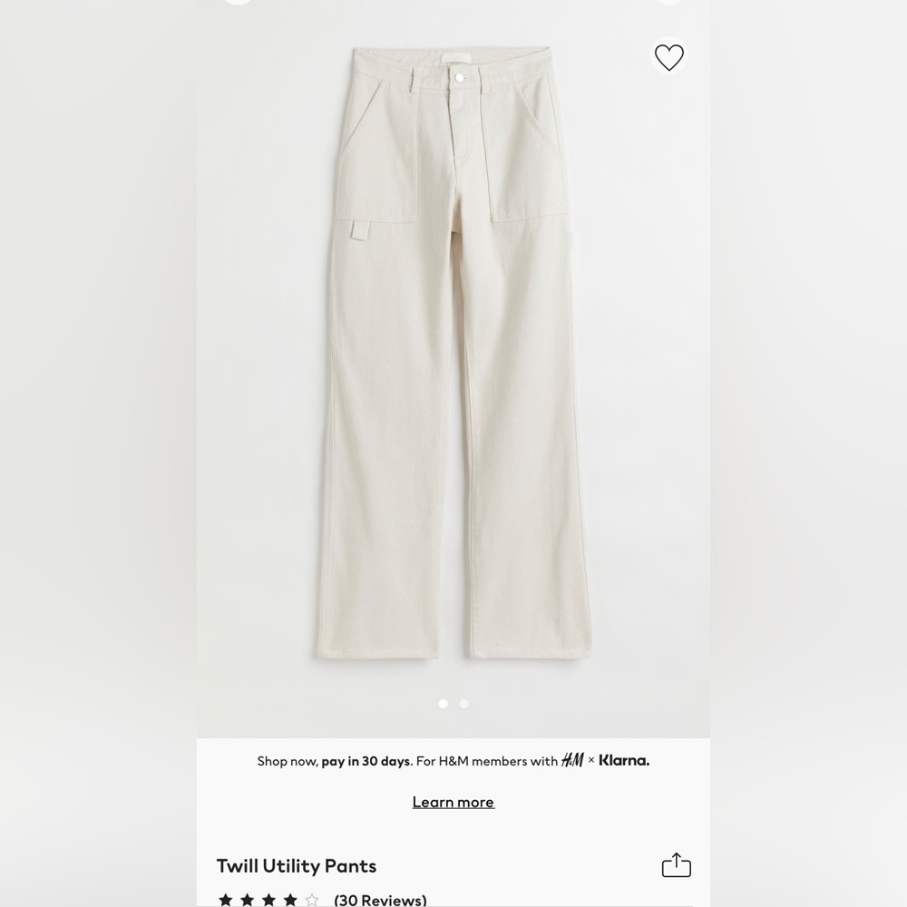 Twill cargo pants